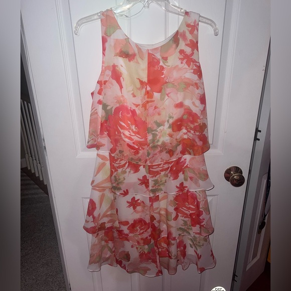 SL Fashions Tiered Floral-Print Sheath Dress - Picture 2 of 3